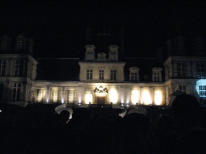 The château at night